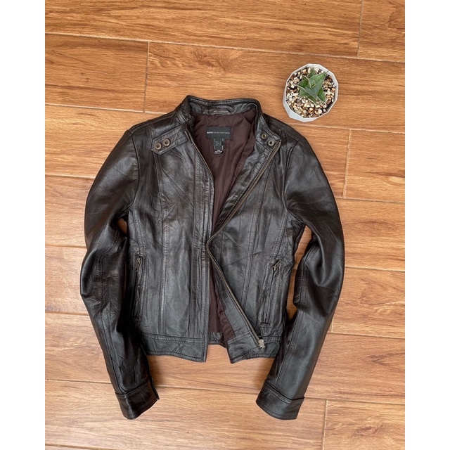 MANGO Jaket kulit cewek pl bekas preloved second