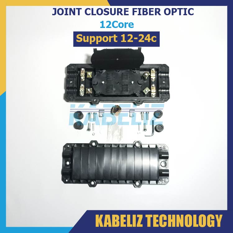 JOINT CLOSURE FIBER OPTIC 12 CORE 12C SUPPORT 12-24CORE