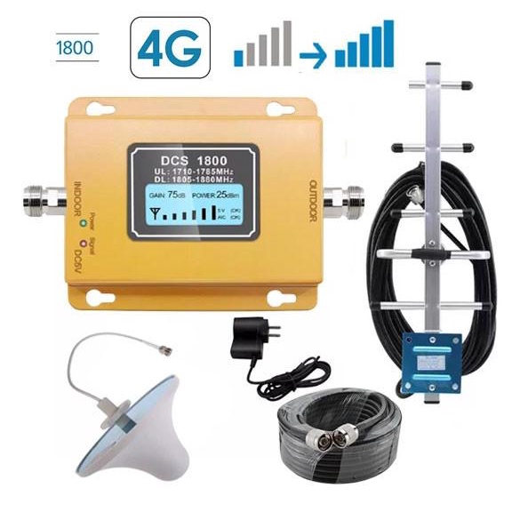 Mini Repeater Gsm Penguat Sinyal Hp Dcs 1800 Mhz 4G Lte - Antena Yagi