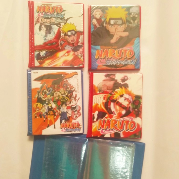 Alb Album Naruto Ukuran Kecil 10X9Cm Muat 24 Kartu