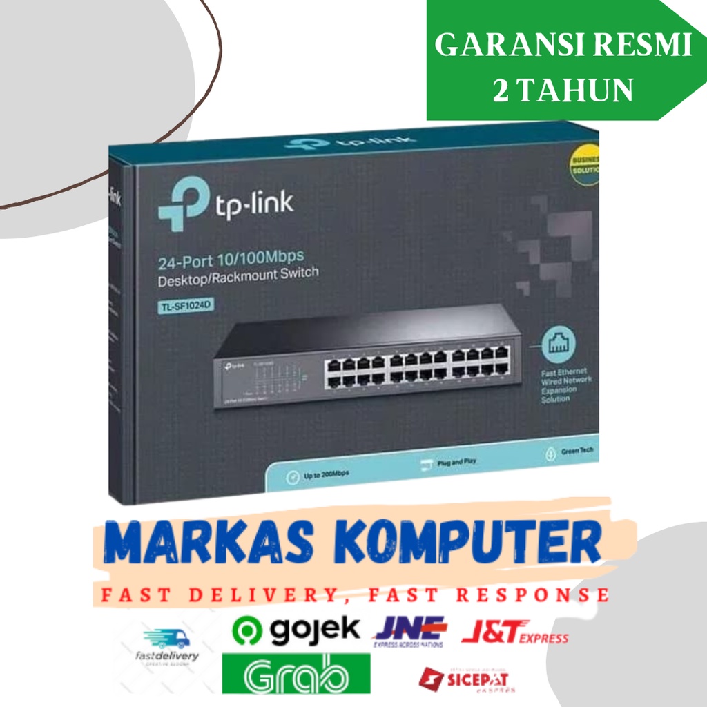 TP-LINK TL-SF1024D 24-Port 10/100Mbps TPLINK Switch Hub 24Port 24 port