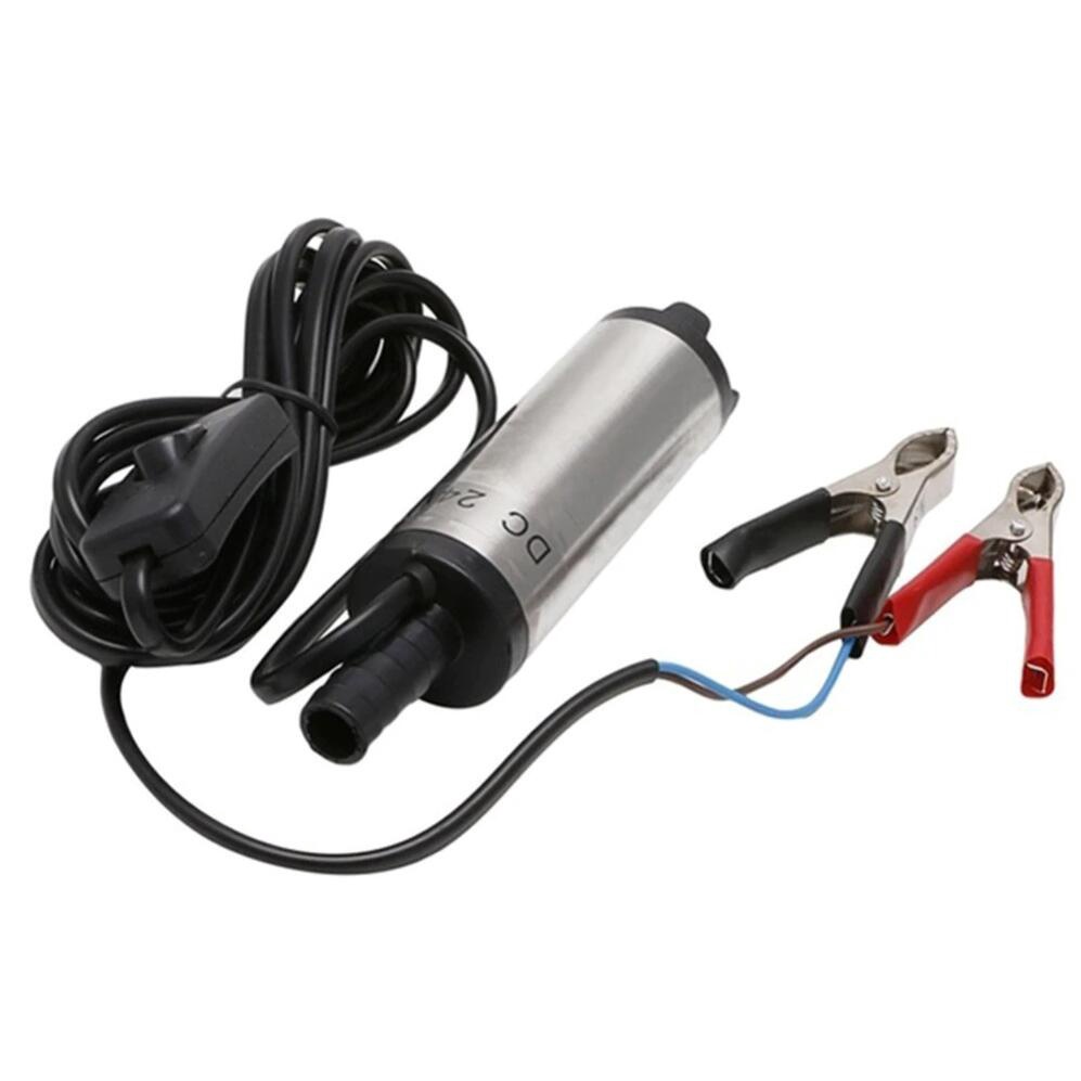 Pompa Minyak 12V 51mm Celup Air Mini Kecilmp Mini Oli Solar Air Submersible Portable Diesel Pump 24V Stainless Aluminium