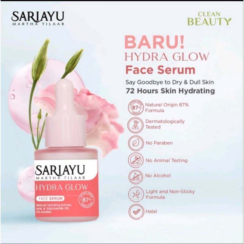 SARIAYU Hydraglow Face Serum 20ml | Serum Wajah