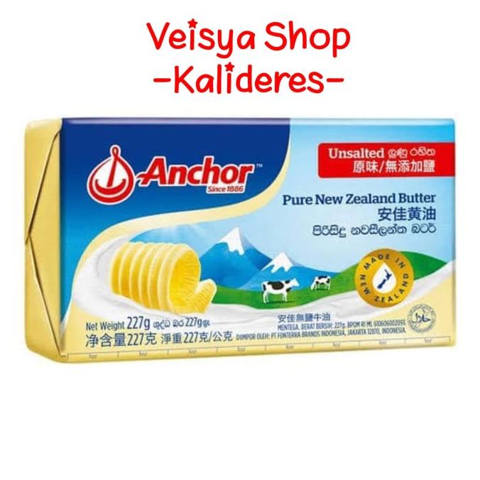 

Anchor Butter Pats Unsalted Salted 227gr Mentega Asin Tawar TERLARIS TERPERCAYA ORIGINAL