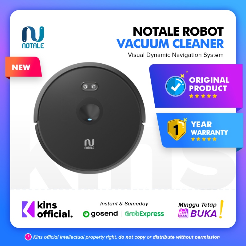 Notale Robot Vacuum Cleaner with UV Sweep Mop Pel