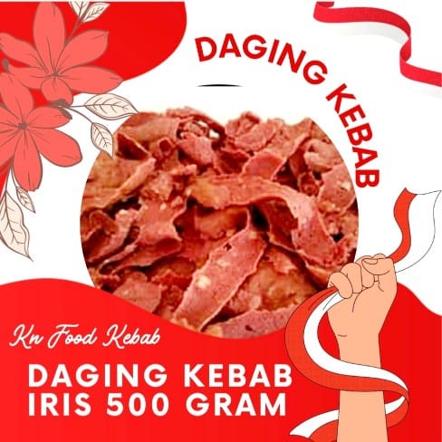 

Daging kebab iris sudah matang 500 gr