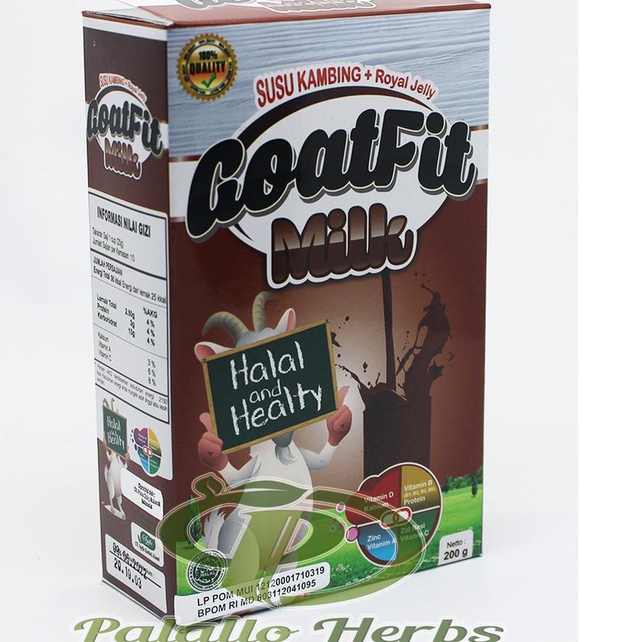 

GOATFIT MILK COKLAT susu Kambing ettawa plus Royal jelly
