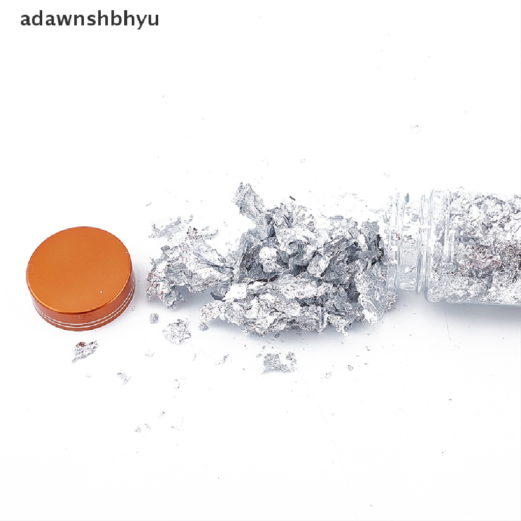 Adawnshbhyu 1botol Foil Emas Foil Silver Foil Tembaga Foil Hias Manicure 2g Foil Emas Pecahan ID