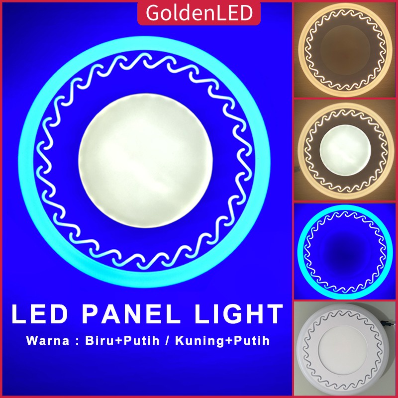 Golden LED 6WAT LAMPU DOWNLIGHT LED 3 WARNA DOWNLIGHT PANEL LIGHT LED Lampu Plafon