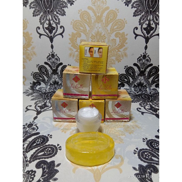 Paket Cream Labella Gold 2in1 (cream malam+sabun) original bpom