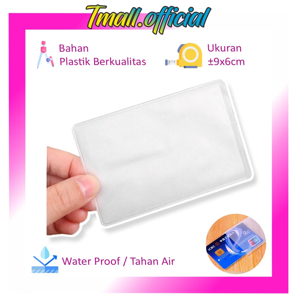 ❄ TMALL ❄ Plastik Kartu ATM SIM KTP Plastik Cover Pelindung Kartu Anti Gores ATM Credit Card R608