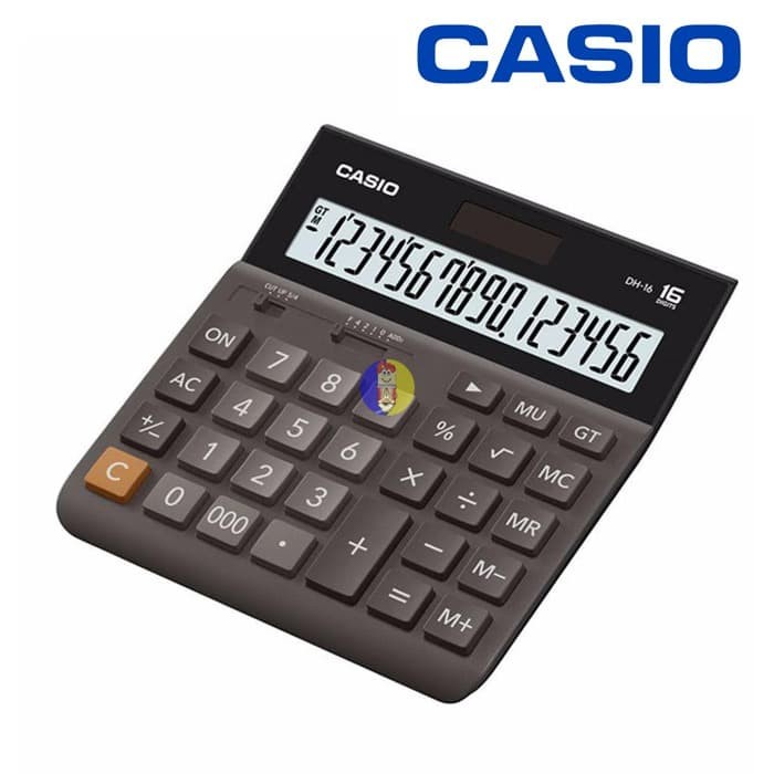 

BERKUALITAS Kalkulator Casio DH-16BK 16 Digits