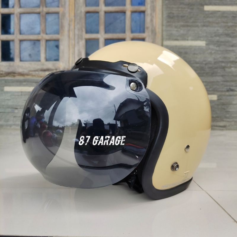 HELM BOGO RETRO DEWASA FULL LEHER SNI