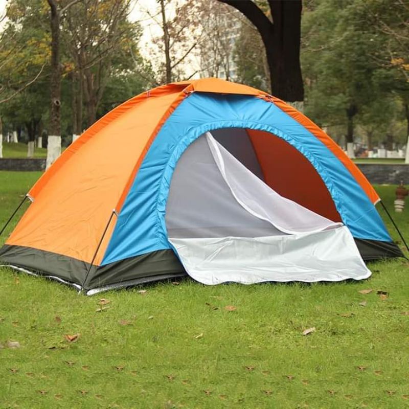 Yamata Tenda Camping Multicolour 2 to 3 Person Camping Tent /Hiking/Outdoor Kemah With Carry Bag Khemah Serbaguna Kemah Camping Outdoor