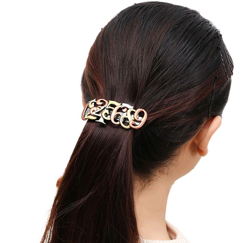 NEEDWAY Needway Klip Musim Semi Hewan Punk Klip Rambut Mode Angka Kupu-Kupu Untuk Gadis Hiasan Rambut Hiasan Kepala Rambut Jepit Alloy Ponytail Holder