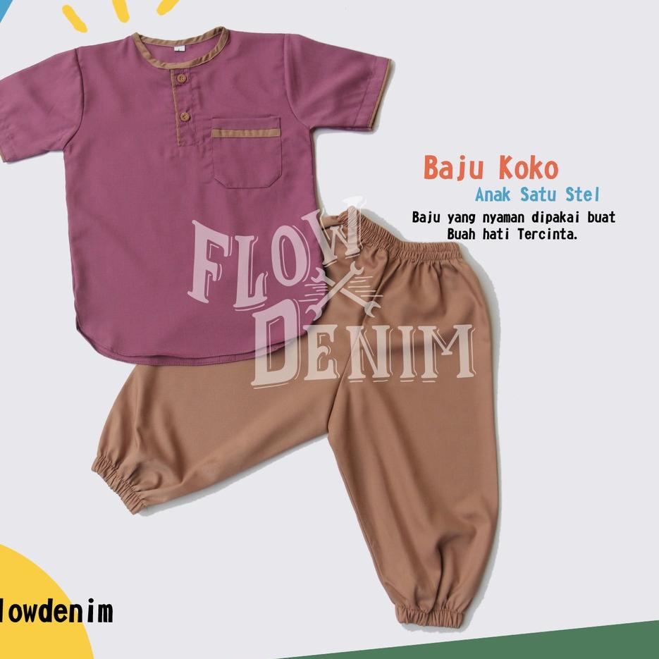 Baju Koko Anak Laki laki umur 1 sampai 5 Tahun Bahan Katun Premium - Grosir Baju Kokoh AnakWarna Kok