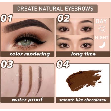 Beauty Glazed Pomade Eyebrow Smooth Hold Color Eyebrow Balm Beauty Glazed Eyebrow Cream Alis Brow Pomade Beauty Glazed Eyebrow Gel