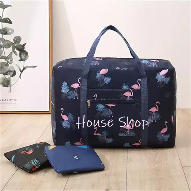 HS-0211 Tas Travel Lipat Organizer Anti Air-Tas Hand Carry Traveling Bag Besar-Tas Motif Lipat Travel-Tas Penyimpanan-Bag Foldable Traveling