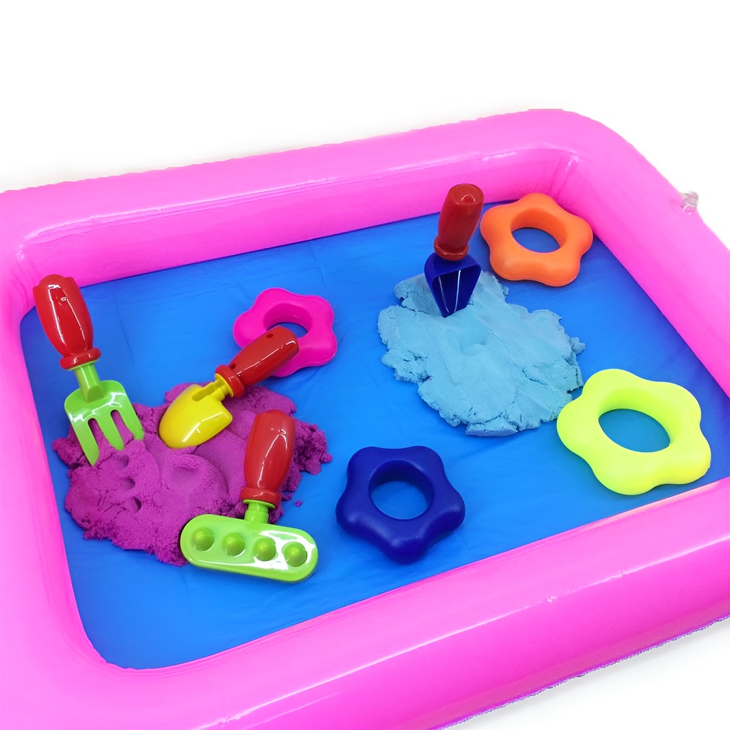 Pasir Ajaib Set Mainan Anak Mainan Edukasi Anak Laki Laki Perempuan | Elastic Sand Slime | Kado Ulang Tahun Anak Cewek Mainan Menyusun