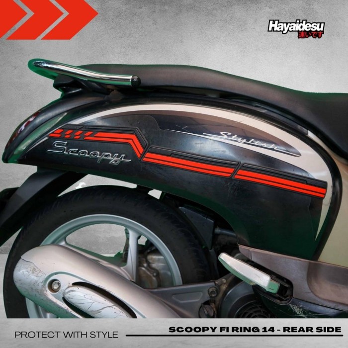 Hayaidesu Scoopy R14 2014-2016 Body Protector Rear Side Cover #Original
