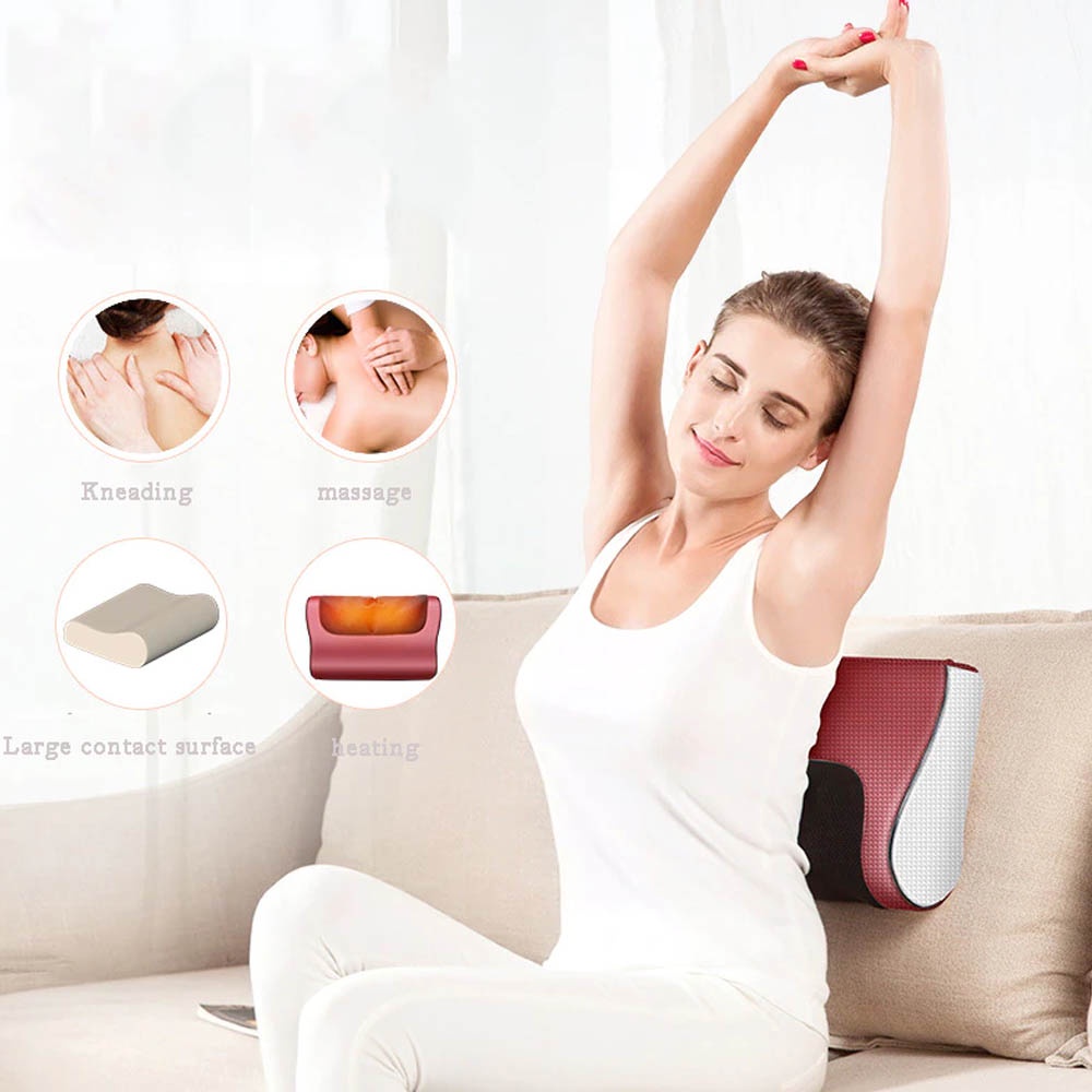 Alat Pijat Viral Cervical Massage Pillow P311 / Bantal Pijat Portable Alat Pijat Elektrik Mudah dipakai