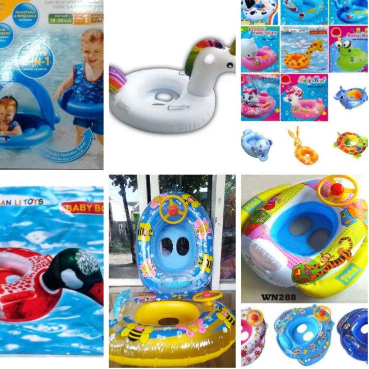 Model Baru pelampung ban renang karakter mobil dengan setir mainan naga dragon, pelampung dengan ata