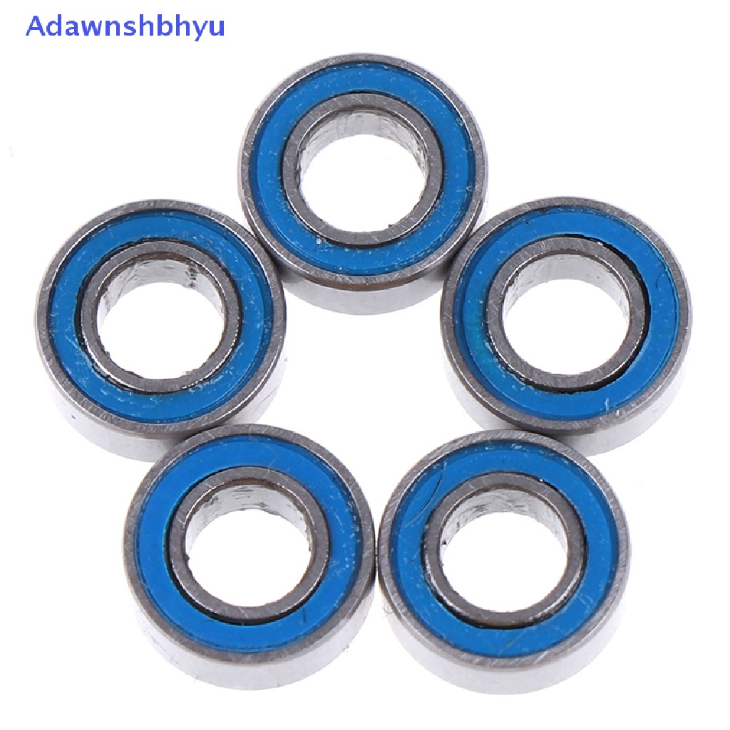 Adhyu 5Pcs Biru 4 * 8 * 3mm MR84RS MR84-2RS 4x8x3mm Karet sealed ball Bearing ID