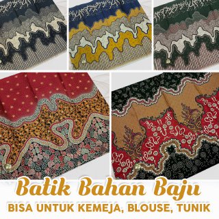 Kain Batik Katun Solo Motif Abstrak Bahan Kemeja atau Baju 221229001