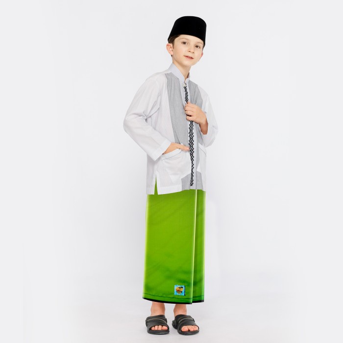 Sarung ATLAS Junior 425 Warna Polos Hijau Olive