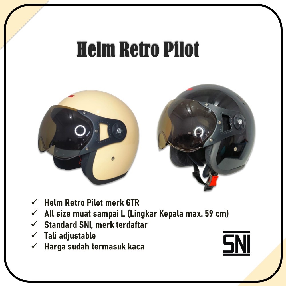 Helm Retro  Pilot Murah