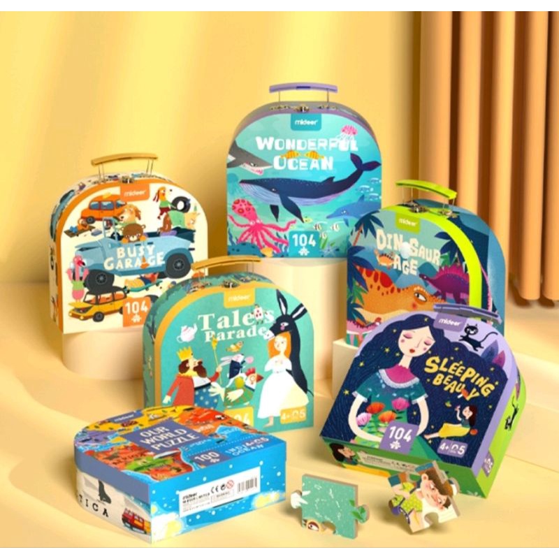 Mideer Puzzle Gift Box Mideer Gift Box Puzzle Tales Parade Mainan Edukasi Anak Puzzle Anak 104pcs Pu