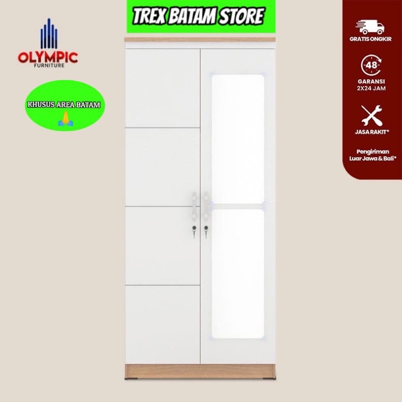 OLYMPIC EERO 2P LEMARI PAKAIAN 2 PINTU (BATAM)