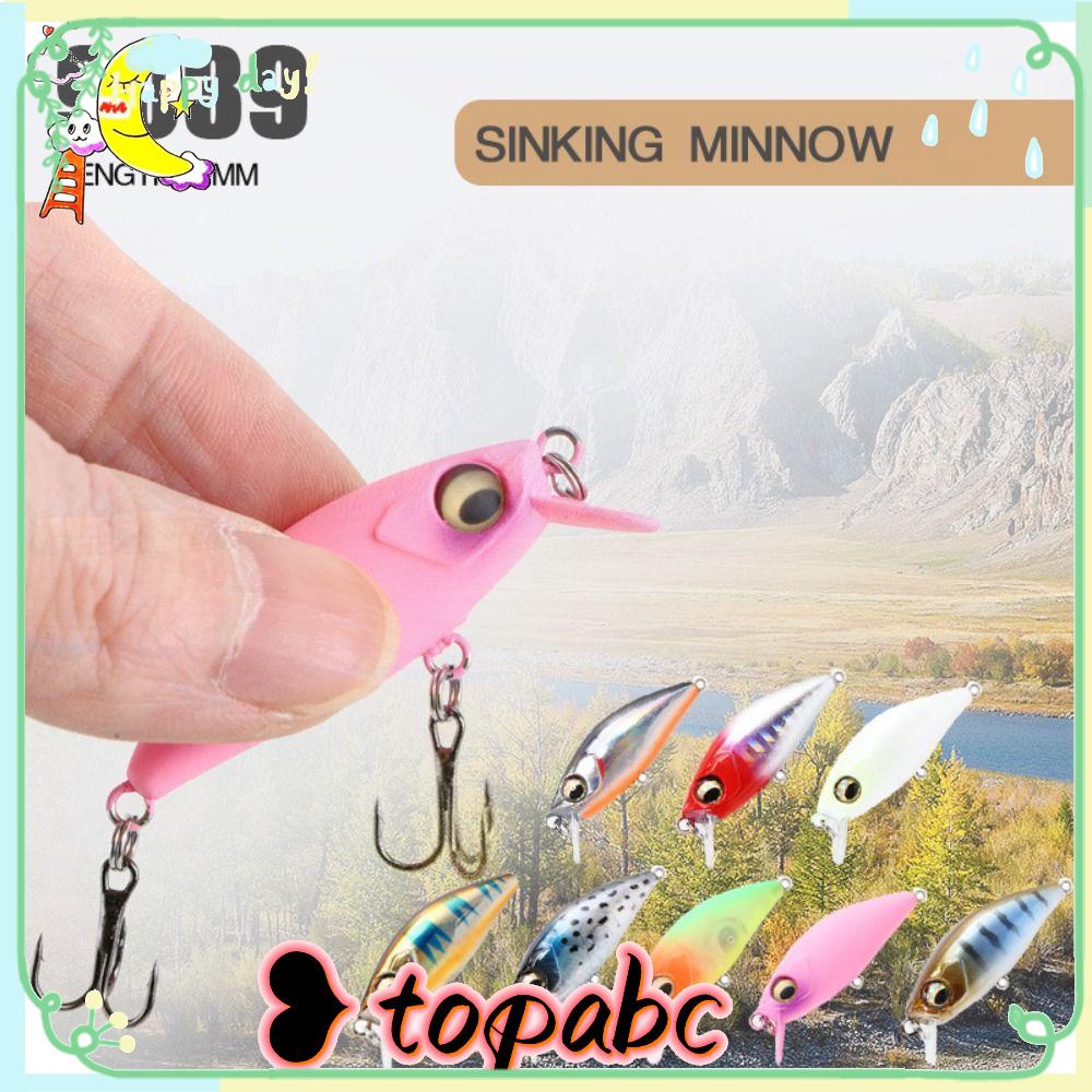 Top 2pcs Umpan Ikan Kecil Tenggelam Hot Tackle Striped bass Minnow Lures