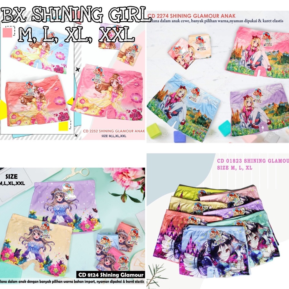 IL - BOXER ANAK PEREMPUAN MOTIF | Boxer anak perempuan/Celana dalam CD celana dalam anak perempuan katun