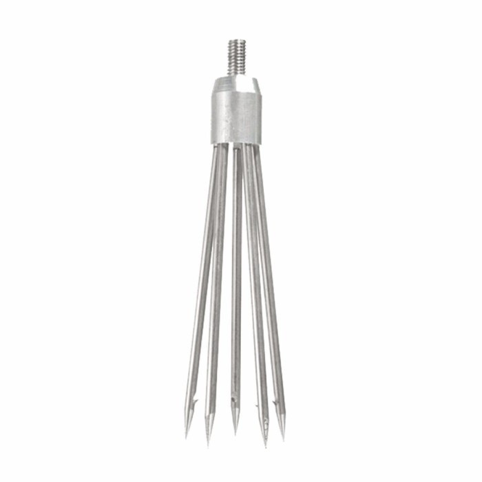 Harpoon Tombak Ikan 5 Prong Bahan Stainless Steel KEPALA TOMBAK CABANG