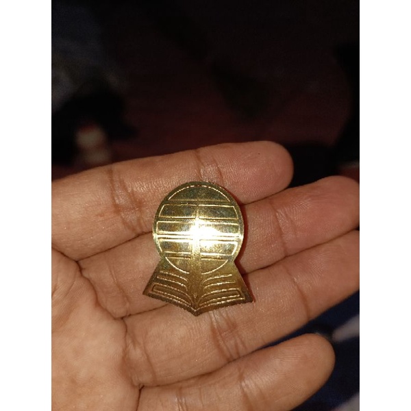 Bros PIN kuningan Logo Universitas Terbuka