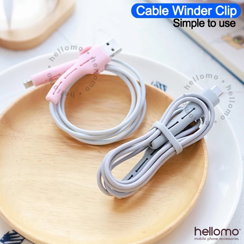 Pelindung Kabel 2in1 Cable Protector Type C Lightning iPhone Cable Winder Pengikat Penggulung Kabel