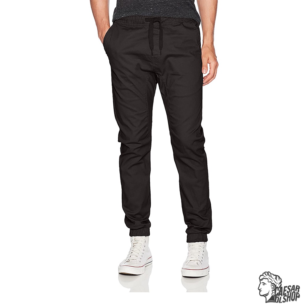 Caesar Olshop - Celana Jogger Slimfit Premium - Caserta - Black