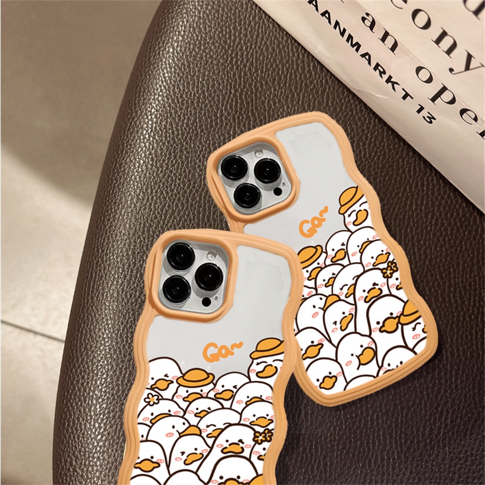 Realme 10 C33 C30 C31 C35 C21Y C25Y Realme C11 C25 C17 C15 C12 C3 C2 Realme 7i 5 5i 6i 7 Pro Lucu Kartun Bebek Gelombang Tepi TPU Phone Case Cover