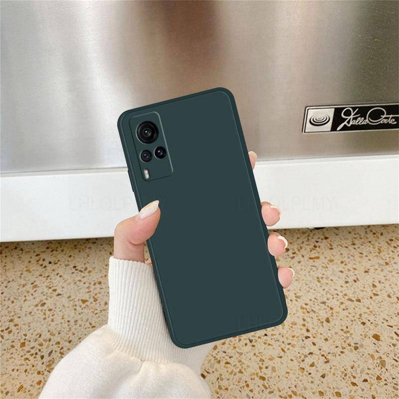 Soft Case Silikon Cair Persegi Untuk Vivo Y70 Y31 Y53s Y55 Y76 Y75 V20 V25 SE 5G Full Cover
