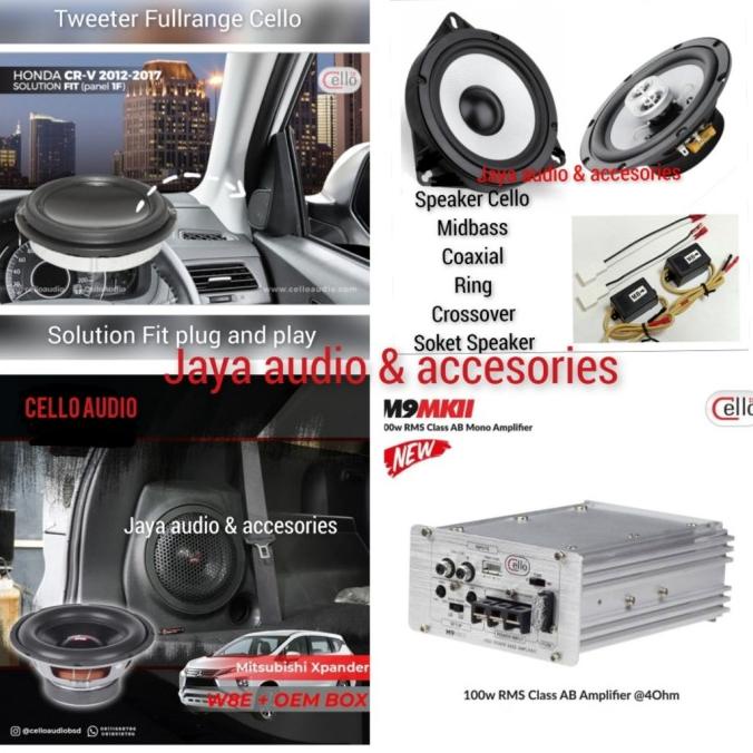 Paket Audio Cello Fullset Pnp Mitsubishi Xpander Dan Mobil Lain