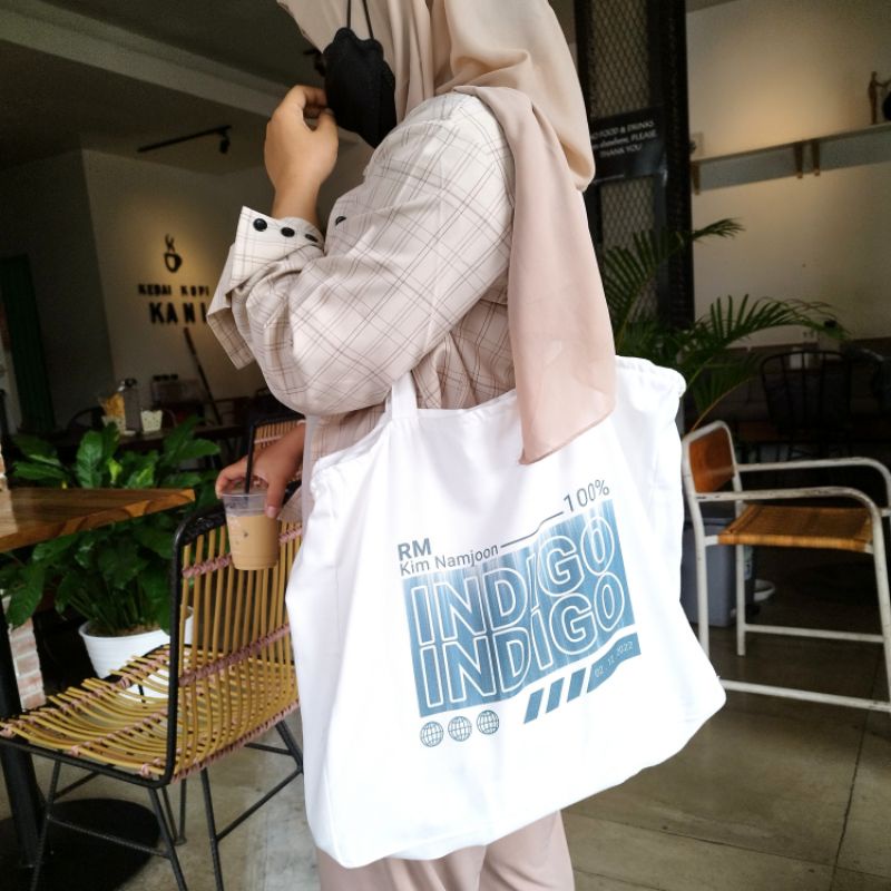 TOTEBAG INDIGO RM KIM NAMJOON/ TOTE BAG INDIGO RM NAMJOON