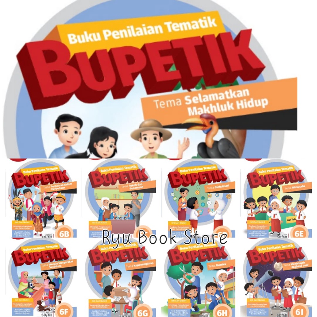 Buku Bupetik Kelas 6 SD K13 Revisi Erlangga