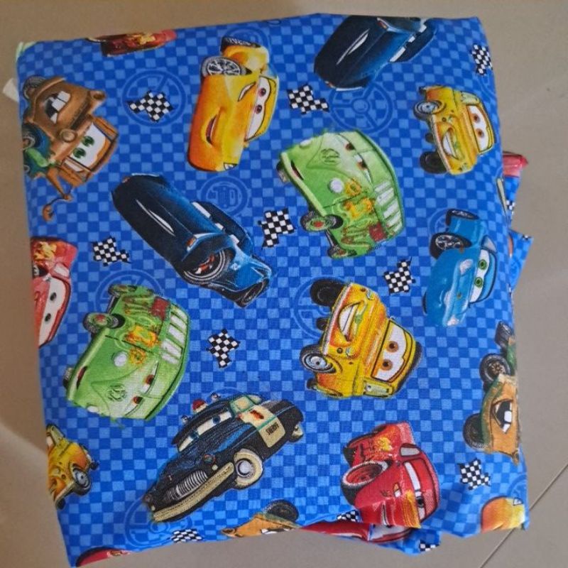 sprei cars kain star atau esra.motif lain DM