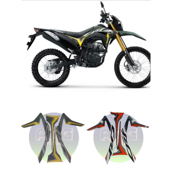 Stiker striping lis les bodi motor honda crf 150l 2021