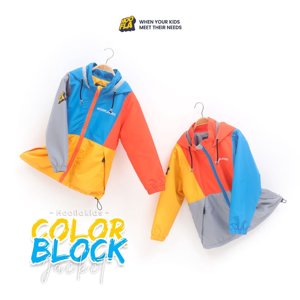 Jaket Anak Laki laki Perempuan Umur 6 7 8 9 10 11 12 Tahun Windproof Waterproof Full Block Colour Model Terbaru Kualitas Premium