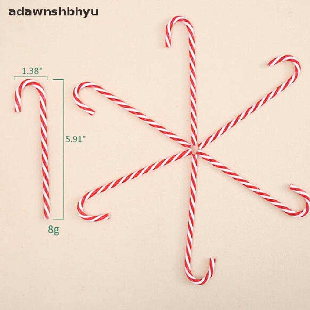 Adawnshbhyu 6 Pcs Xmas Pohon Permen Tongkat Hiasan Gantung Dekorasi Natal Party Decor  Id