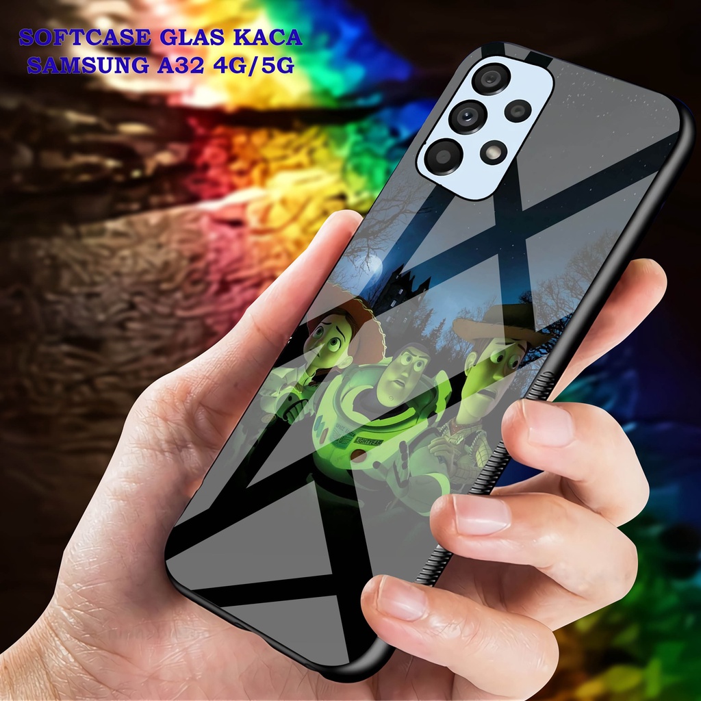 Softcase Glass Kaca SAMSUNG A32 [4G]- Case Hp Pelindung Handphone SAMSUNG A32 [5G] [ A94]