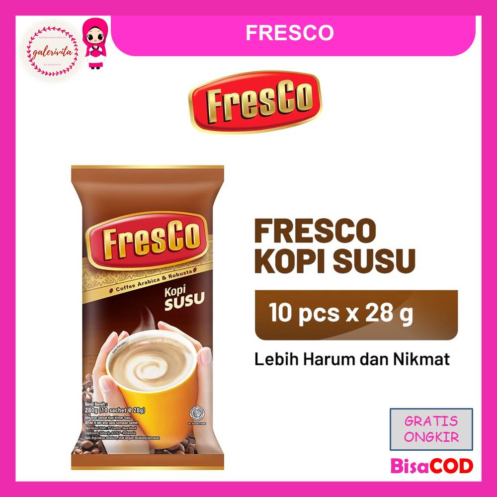 

Fresco Susu 1 Pack ( Isi 10 Pcs x 28 Gram )