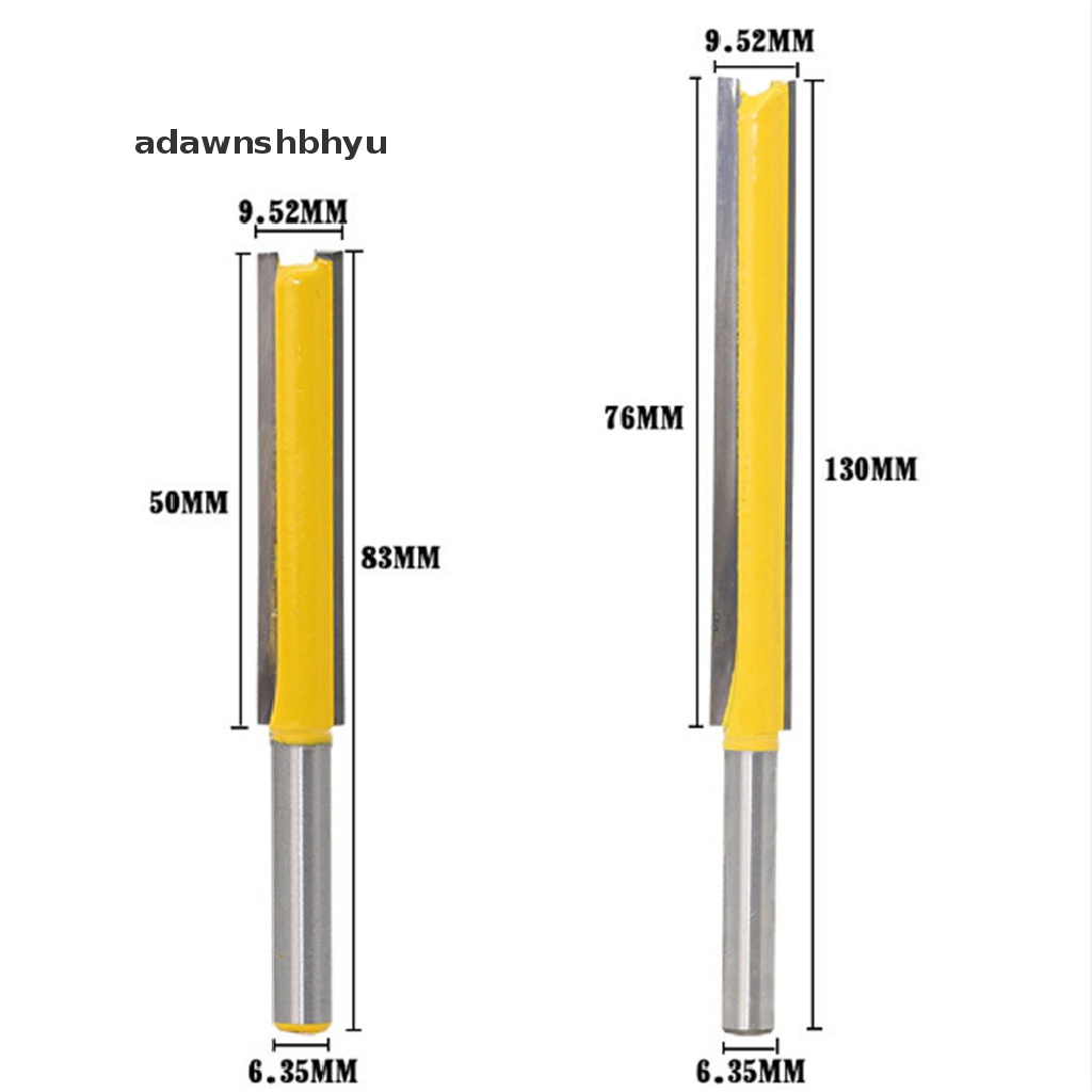 Adawnshbhyu 1pc Bit Router Lis Flush Extra Long - Alat Potong Shank 1/4&quot; 50 /76mm ID